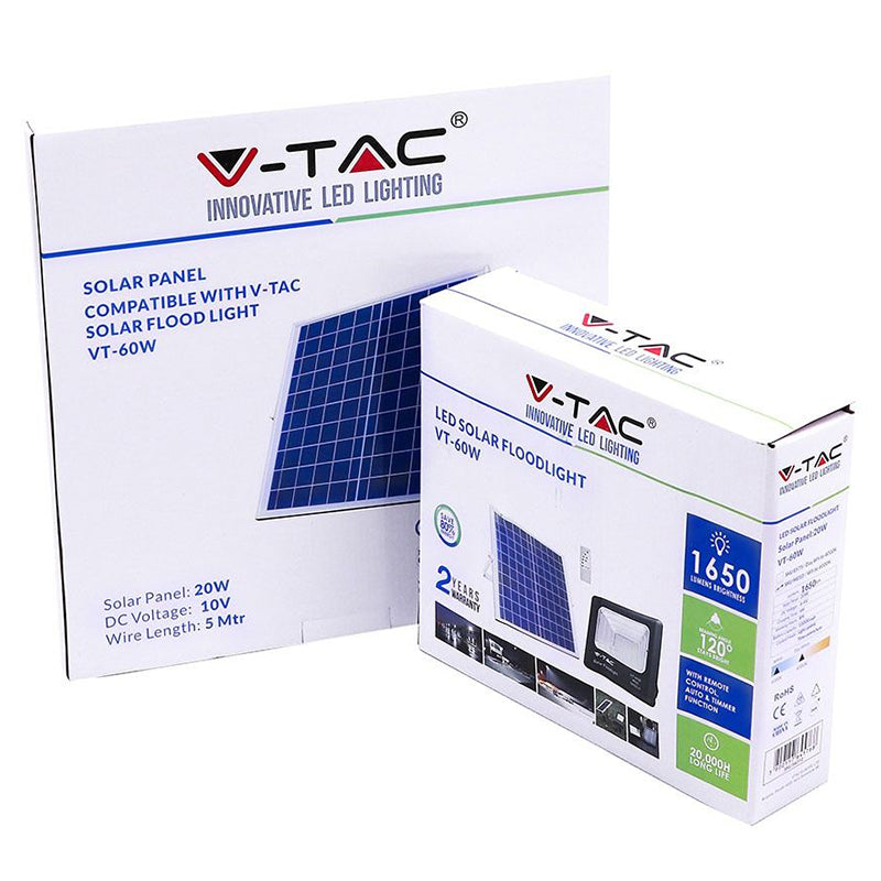 Reflector Led 20w 6000k Cu Incarcare Solara