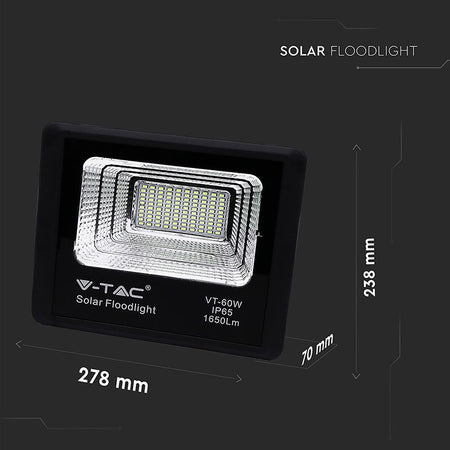 Reflector Led 20w 6000k Cu Incarcare Solara