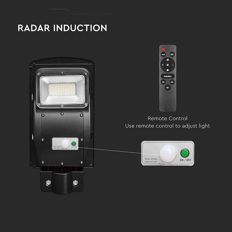Corp iluminat stradal solar 6W, 6400K, reincarcare rapidă V-Tac SKU-95532