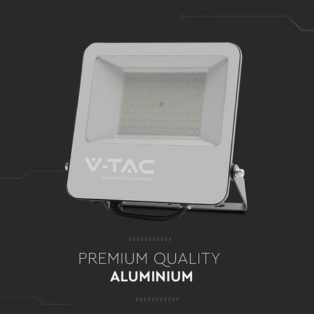 Reflector LED SMD 100W 185lm/W 6500K IP65 cip Samsung negru/gri V-Tac SKU-9895