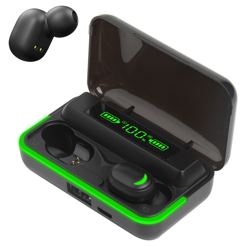 Căști Bluetooth 5.0 cu microfon și afișaj LED, autonomie extinsă - Rebel SLU0062