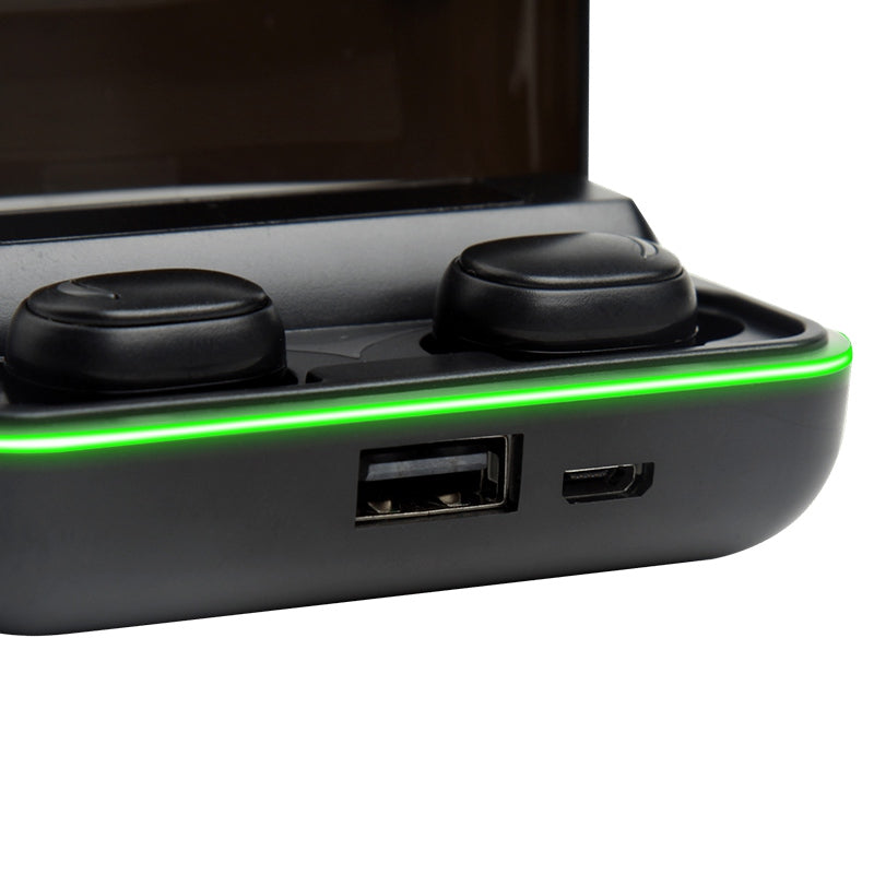 Căști Bluetooth 5.0 cu microfon și afișaj LED, autonomie extinsă - Rebel SLU0062