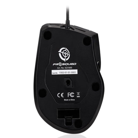 Mouse gaming 6000 DPI, iluminare LED, greutate ajustabilă SQ1600