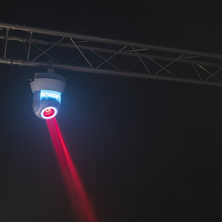 Moving head RGBW 4 în 1 40W cu inele iluminate Ibiza Light STAR-BEAM-BL