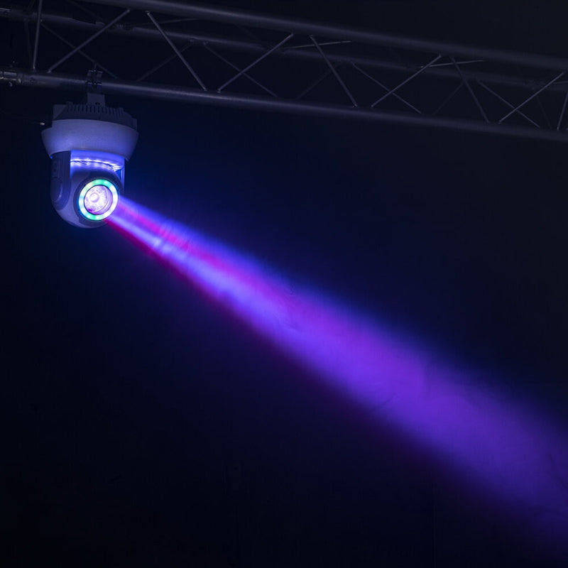 Moving head RGBW 4 în 1 40W cu inele iluminate Ibiza Light STAR-BEAM-BL