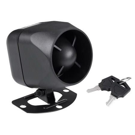 Sirena alarmă auto-alimentată, baterie 600mAh, chei, 20 W, 118 dB SYR2317