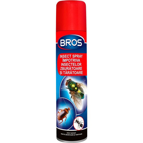 Spray Pentru Combaterea Insectelor Zburatoare Si Taratoare Bros, 400ml