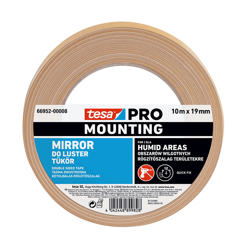 Bandă dublu adezivă pentru fixare extremă 19 mm × 10 m TESA T-66952-08