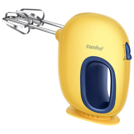 Mixer de mână 5 trepte viteză 130 W galben Comfee T-HM30W115A