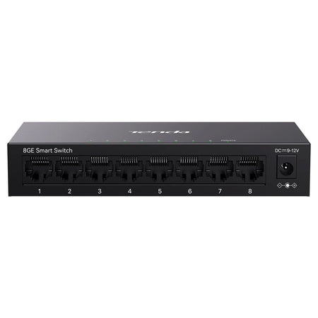 Switch 8 porturi Gigabit cu management Cloud, protecție 6kV, Tenda T-TEG2208D