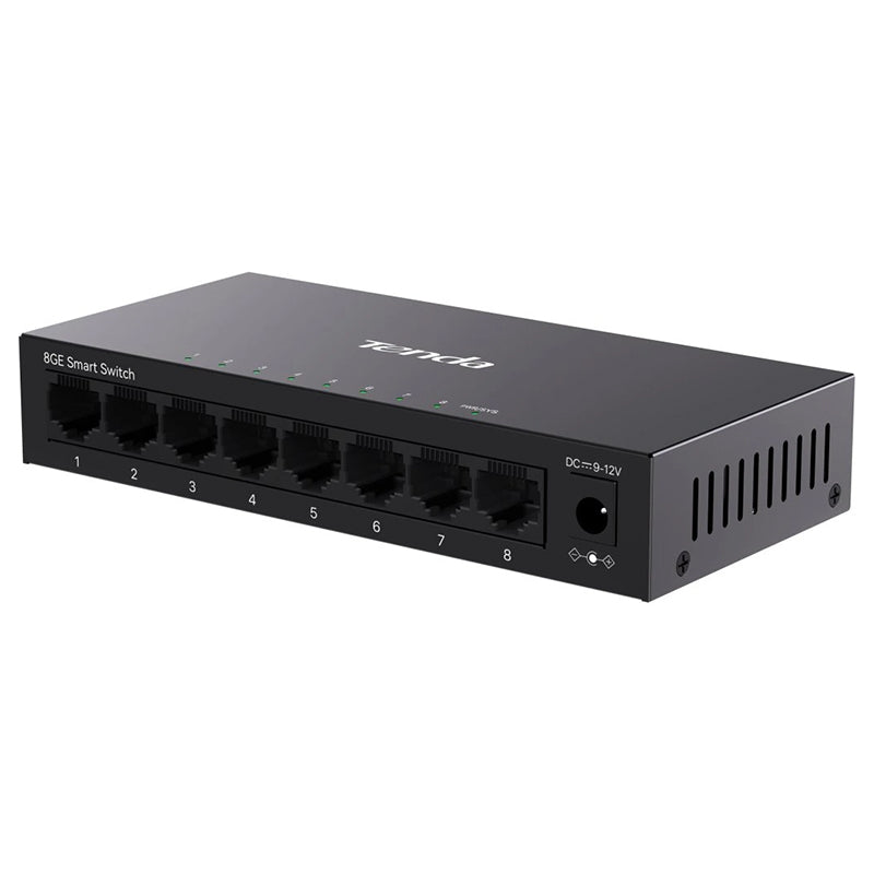 Switch 8 porturi Gigabit cu management Cloud, protecție 6kV, Tenda T-TEG2208D