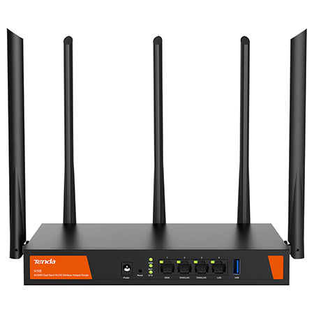 Router 3000 Mbps, 5 antene, dual band, mesh, business, Tenda T-W30E