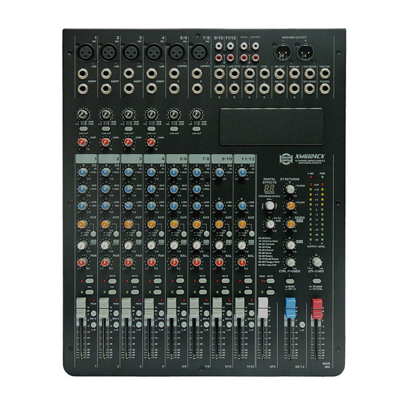 Mixer audio 12 canale, DSP 24 bit, phantom 48V TC-XMG124CX