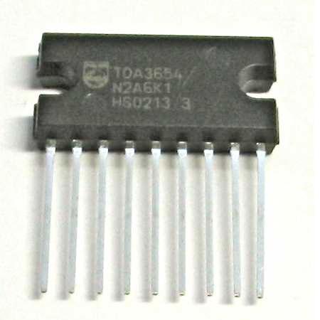 Circuit deflexie verticală și protecție, capsulă SOT131 TDA3654