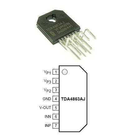 Circuit deflexie verticală integrat TDA4863AJ