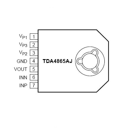 Circuit deflexie verticală pentru sisteme electronice TDA4865AJ