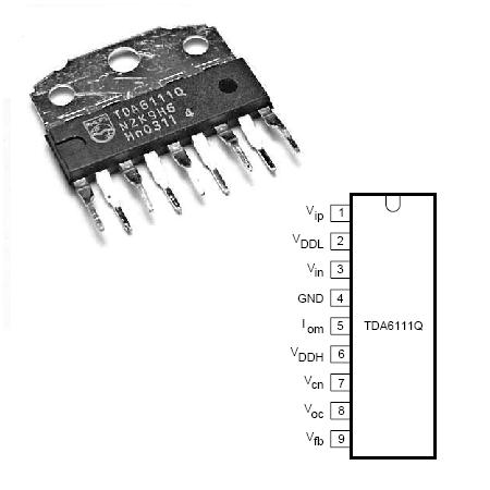 Amplificator video pentru module electronice TDA6111Q