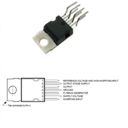 Circuit deflexie verticală pentru electronice TDA8170