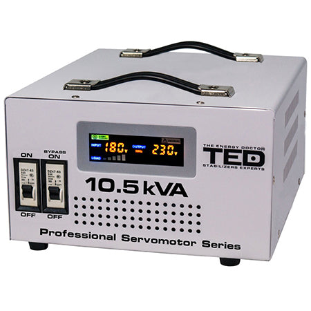 Stabilizator de tensiune cu servomotor de 10,5 kVA cu ieșire 230 V Ted Electric TED-SVC105