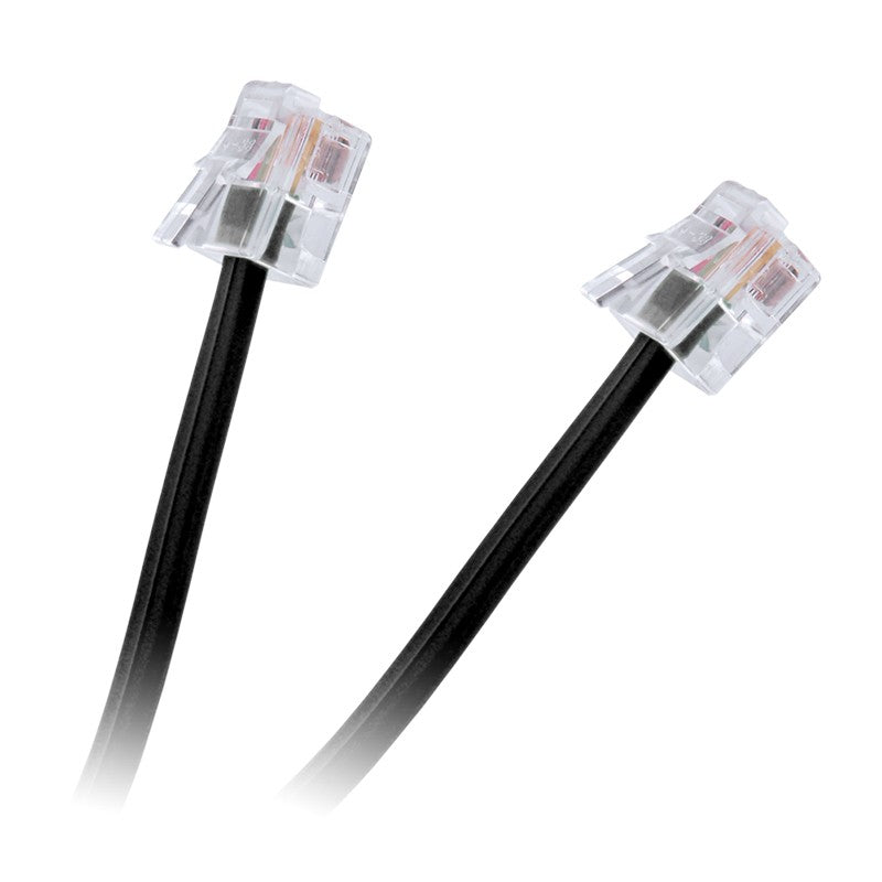 Extensie de cablu telefonic negru de 3 m TEL0033A-3