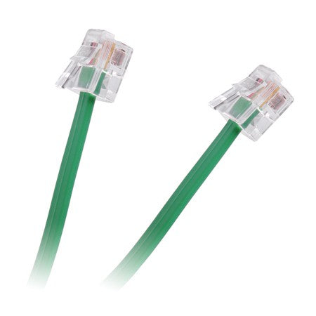 Cablu extensie telefonică verde de 2 m TEL0033D-2