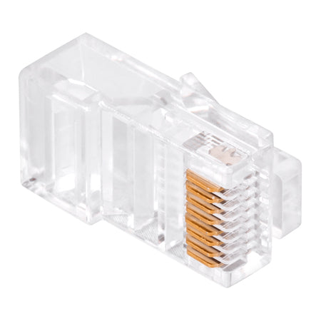 Mufă RJ45 8P8C Cat 5e pass through pentru cablu cu conductor plin TEL0071LP