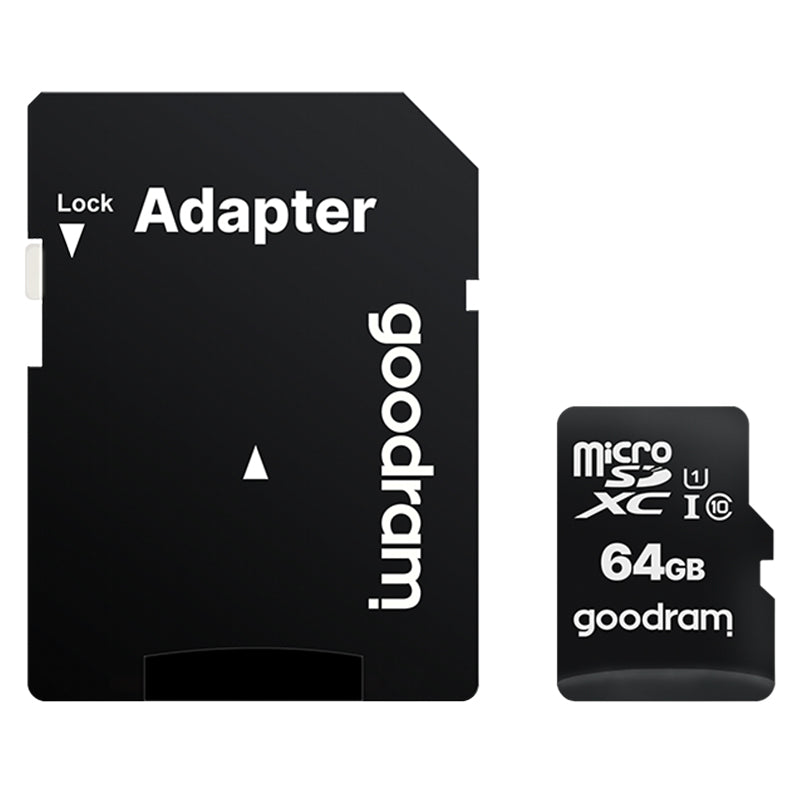 Card microSD 64 GB Clasa 10 UHS-I cu adaptor Goodram TGD-M1AA0640R