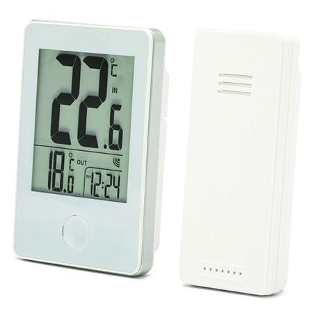Stație meteo wireless cu senzor exterior și rază 60 m Velamp THERM07
