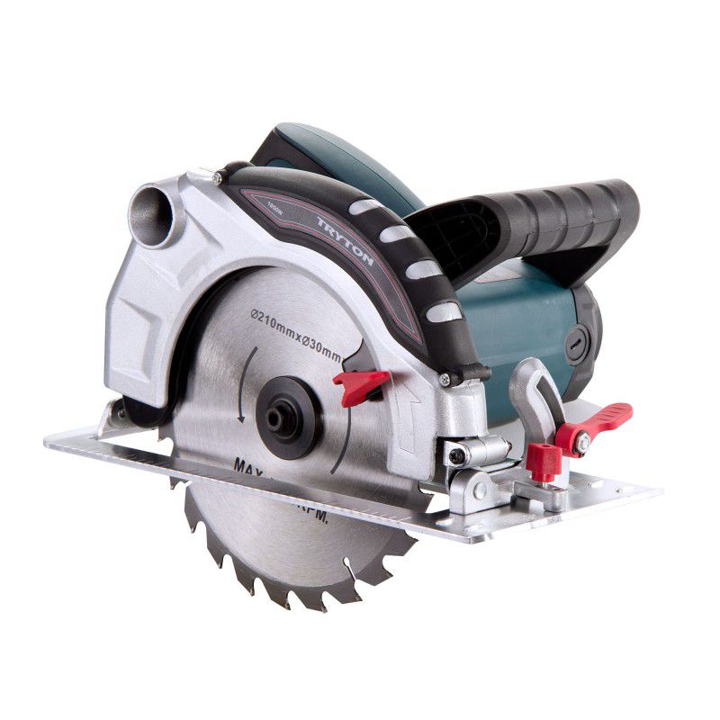 Fierăstrău circular manual 210 mm 1800 W, aluminiu și accesorii TRYTON THP1800