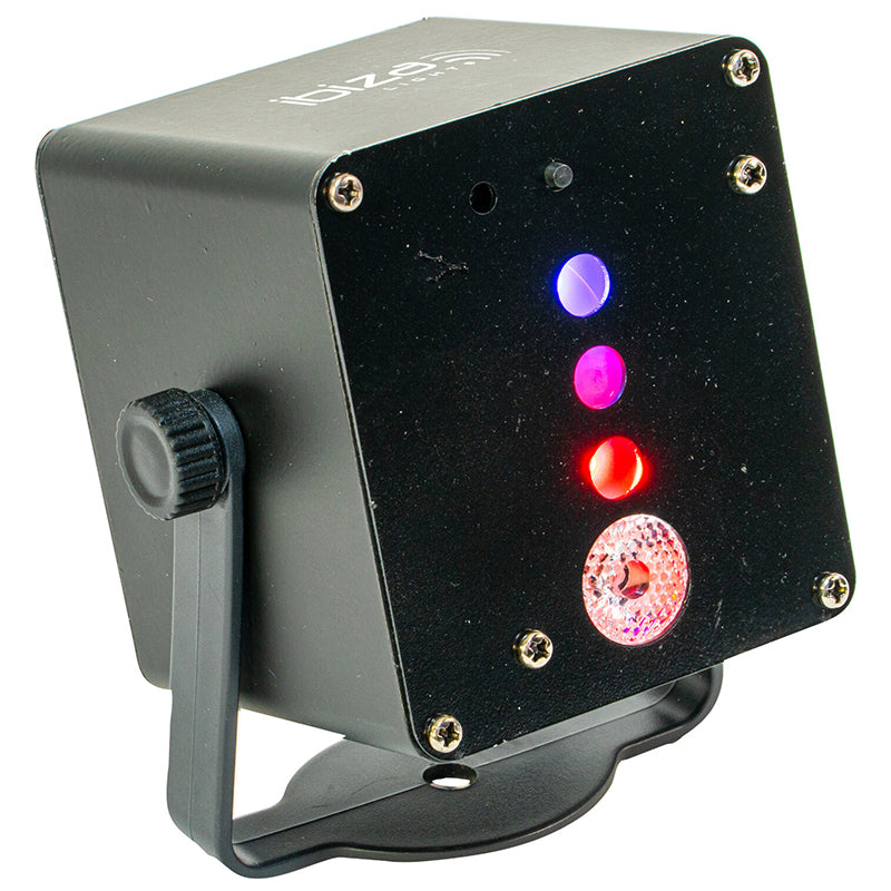 Mini laser 160 mW cu efect LED RGB 3 W, portabil, Ibiza Light TINYLED-LASRG