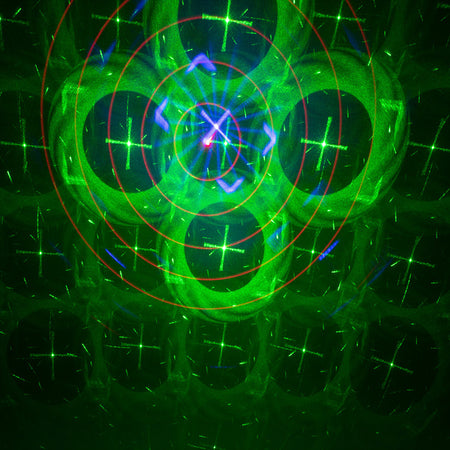 Mini laser 160 mW cu efect LED RGB 3 W, portabil, Ibiza Light TINYLED-LASRG
