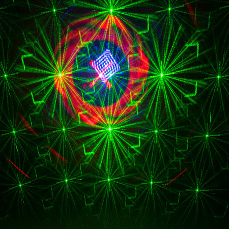 Mini laser 160 mW cu efect LED RGB 3 W, portabil, Ibiza Light TINYLED-LASRG
