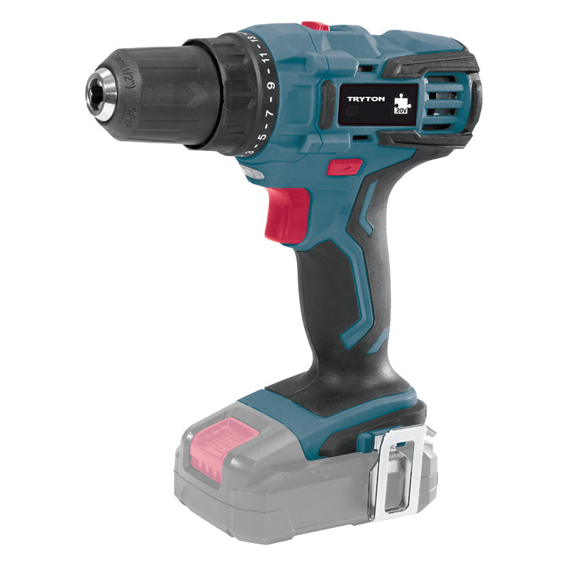 Mașină de înșurubat 20 V, 25 Nm, 2 viteze, mandrină rapidă TRYTON.20 TJV10