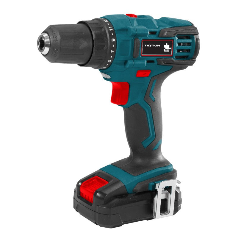 Mașină de înșurubat cu acumulator 20 V, 25 Nm, 2 viteze, LED TRYTON.20 TJV10AL