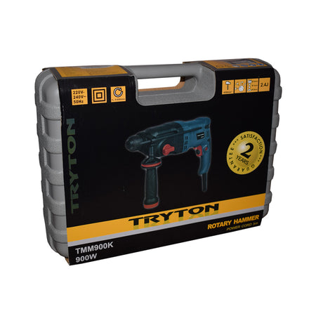 Ciocan rotopercutor SDS-plus 900 W/2.4 J, accesorii, geantă TRYTON TMM900K