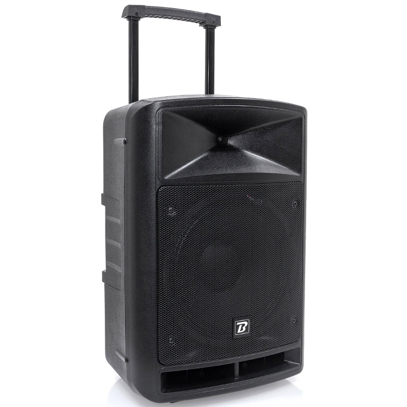 Boxă portabilă 12''/30 cm, 250 W, Bluetooth, USB, FM, 2 microfoane VHF BoomTone DJ TRAVELSOUND12