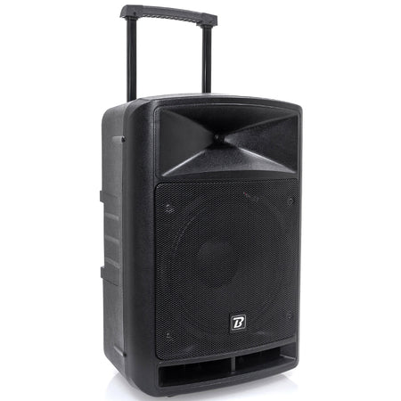 Boxă portabilă 12''/30 cm, 250 W, Bluetooth, USB, FM, 2 microfoane VHF BoomTone DJ TRAVELSOUND12