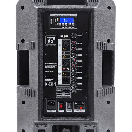 Boxă portabilă 12''/30 cm, 250 W, Bluetooth, USB, FM, 2 microfoane VHF BoomTone DJ TRAVELSOUND12