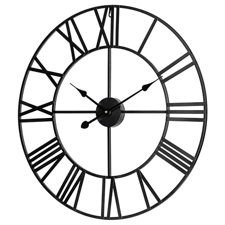 Ceas de perete metal, diametru 60 cm, mecanism cuarț, Teesa TSA0039