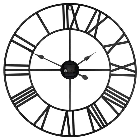 Ceas de perete metal, diametru 60 cm, mecanism cuarț, Teesa TSA0039