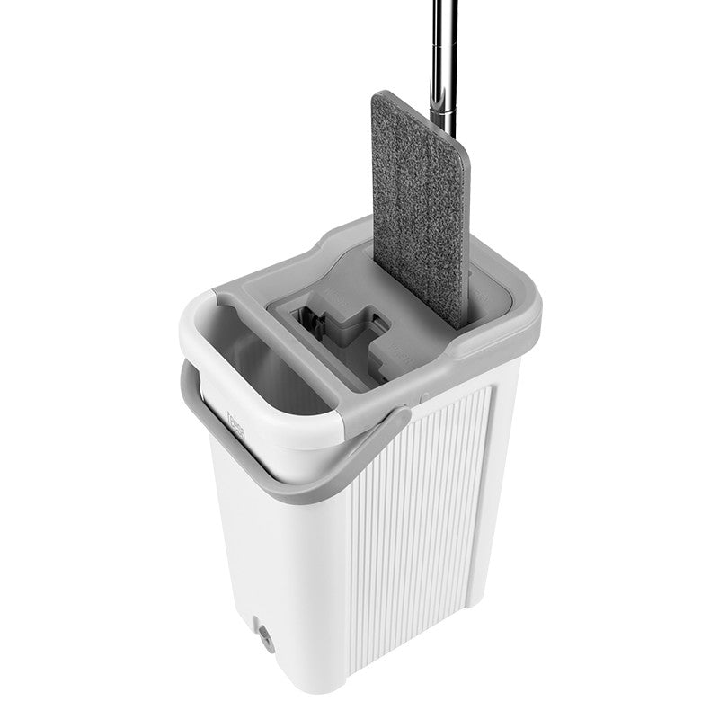 Set mop cu găleată cu 2 cuve de 7,5 l cu mop din microfibră Teesa TSA0046