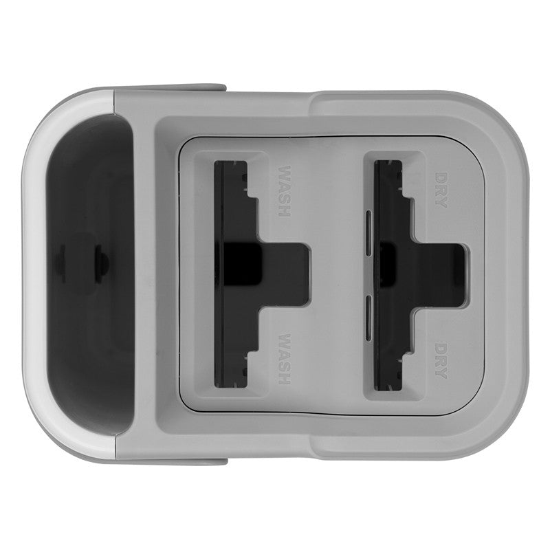 Set mop cu găleată cu 2 cuve de 7,5 l cu mop din microfibră Teesa TSA0046