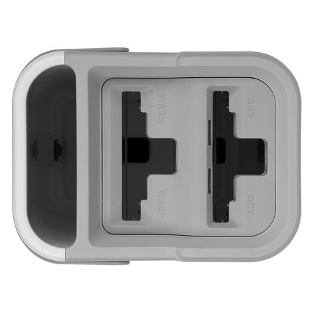 Set mop cu găleată cu 2 cuve de 7,5 l cu mop din microfibră Teesa TSA0046