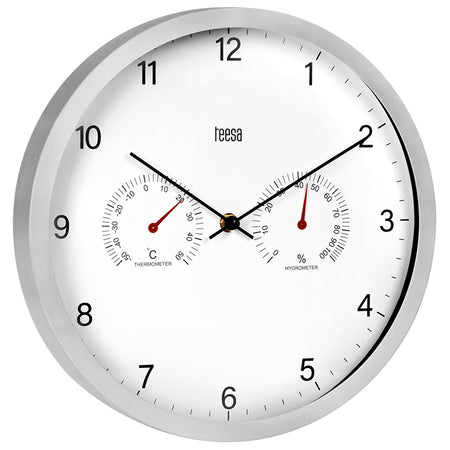 Ceas de perete 30cm termometru higrometru Teesa TSA0049