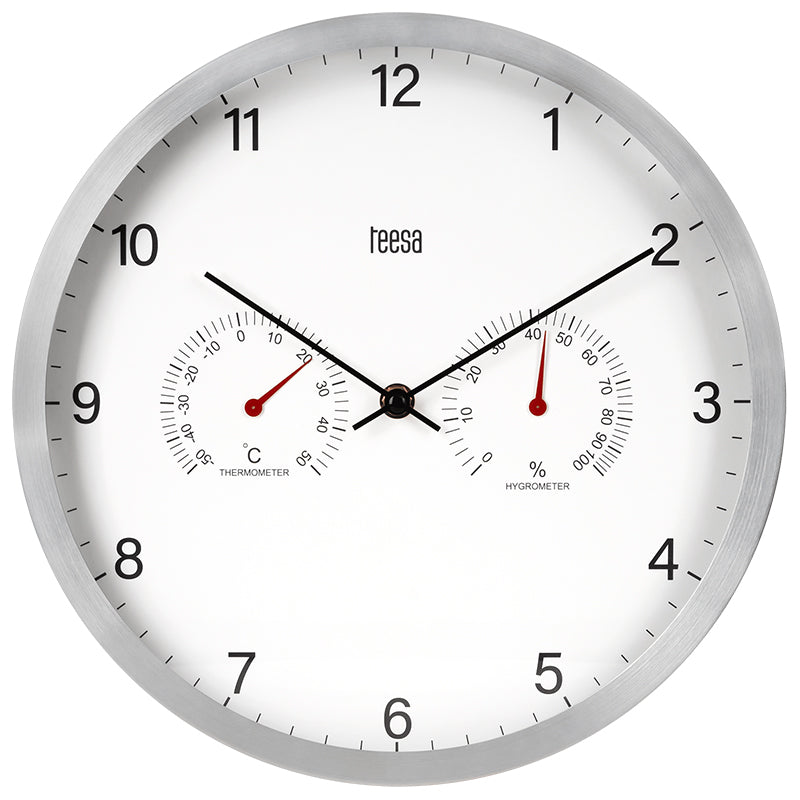 Ceas de perete 30cm termometru higrometru Teesa TSA0049