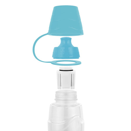 Sticlă cu filtru cu carbon activ de 550 ml albastră Teesa TSA0120-B