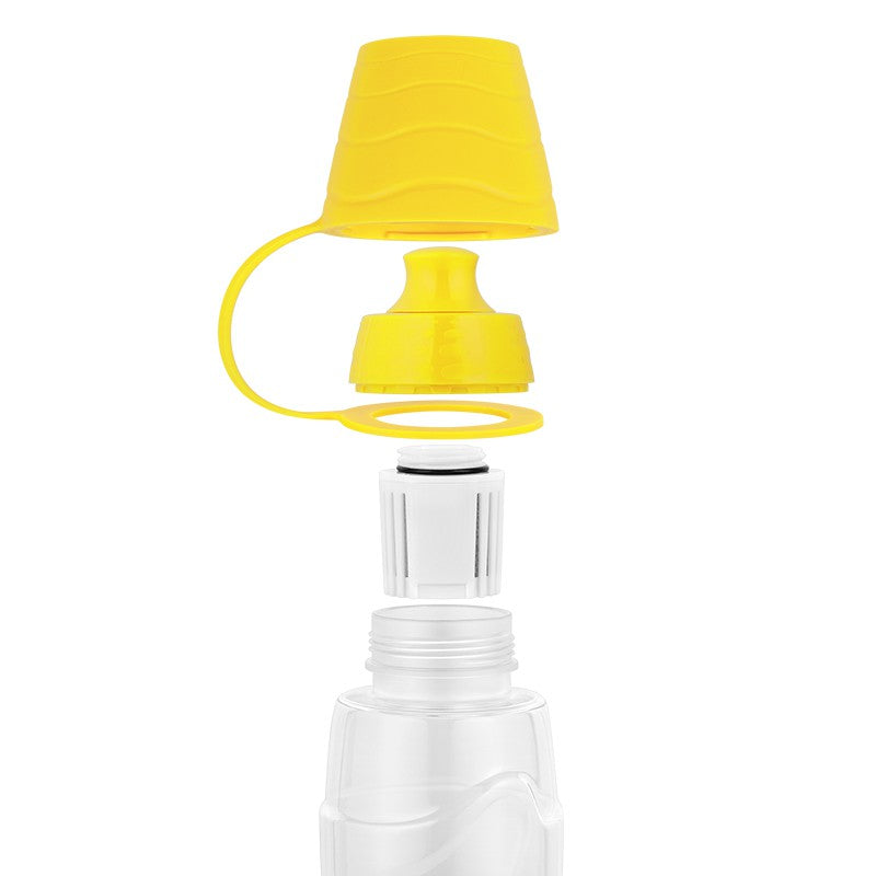 Sticlă cu filtru din cărbune activ de 550 ml galbenă Teesa TSA0120-Y