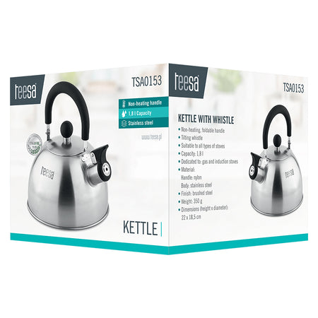 Ceainic cu fluier de otel 1.8l Teesa TSA0153