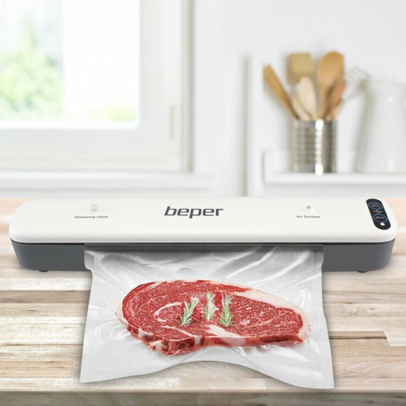Aparat de vidat alimente de 85 W cu sigilare și vidare pentru pungi de 30 cm Beper TSA0167BP