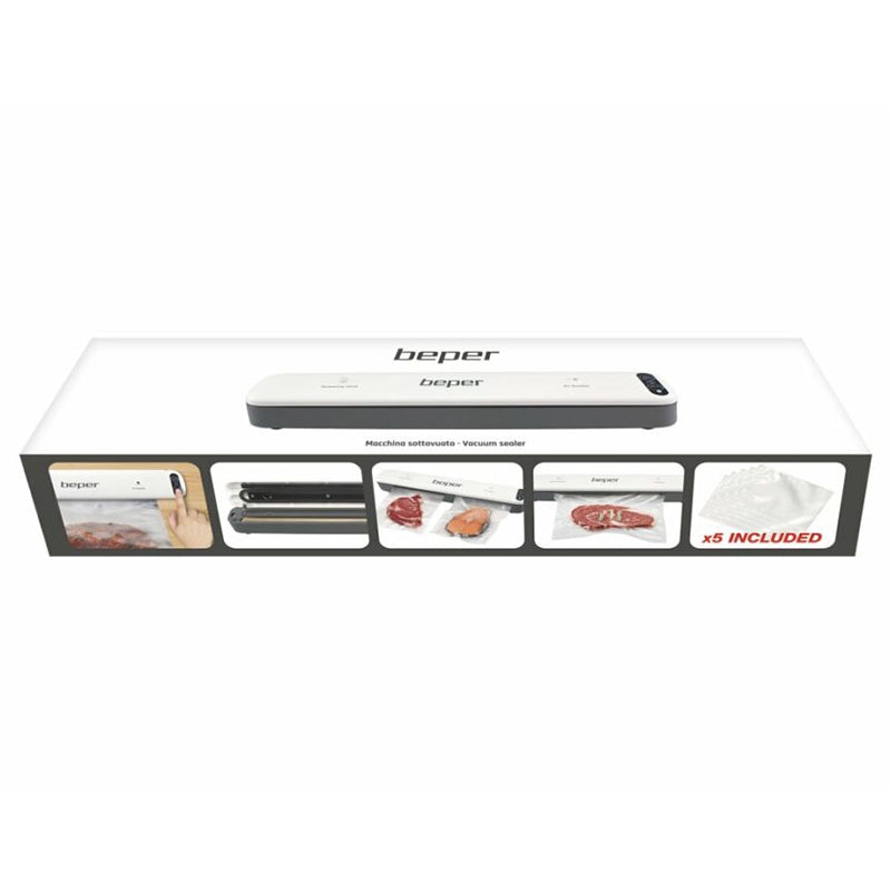 Aparat de vidat alimente de 85 W cu sigilare și vidare pentru pungi de 30 cm Beper TSA0167BP